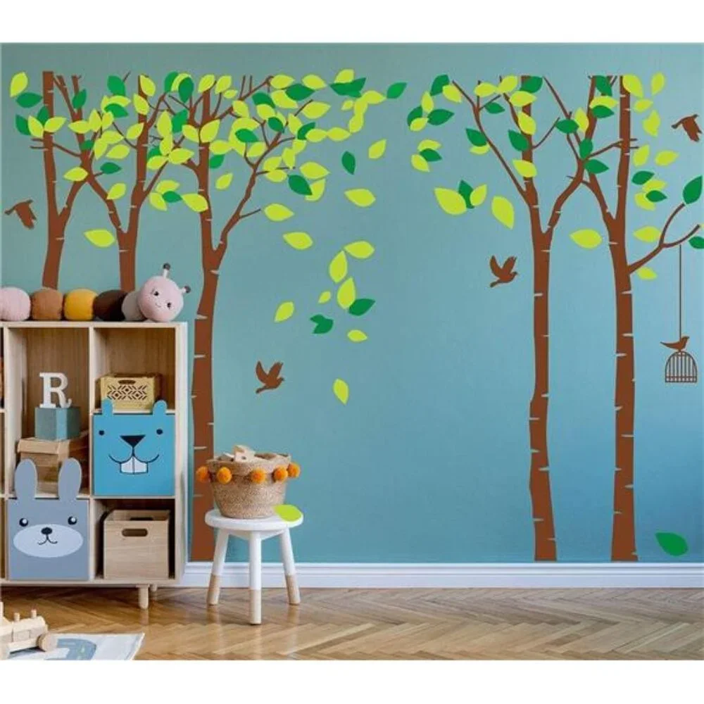 Giant Jungle Tree Wall Decal Nursery Bedroom Removable Vinyl Wall Sticker Kids